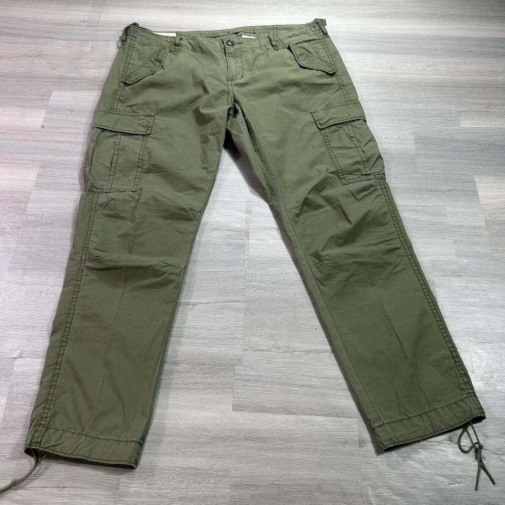 Denim & Supply Ralph Lauren Pants Mens 32x31 Green Cargo Canvas Relaxed Fit